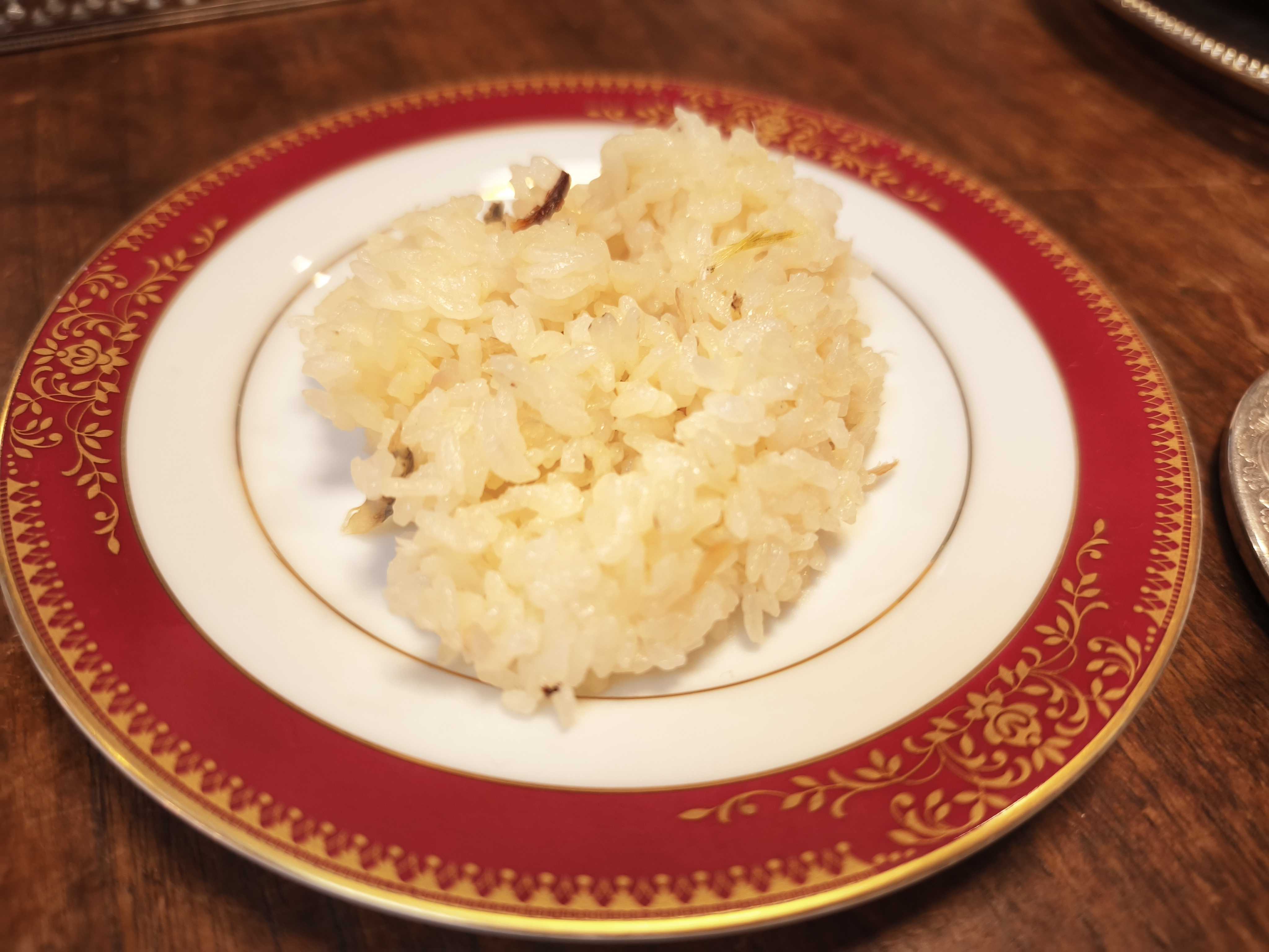 カマスの出汁とミョウガが香る炊き込みご飯