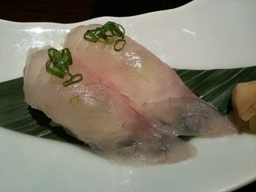 鯛の握り。@つゆしゃぶちりり