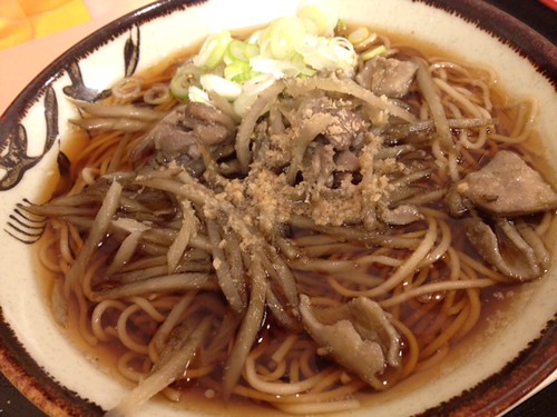 とりごぼうそば430円@そばよし 京橋店