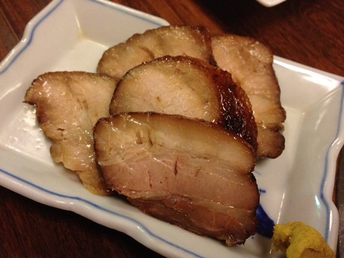 チャーシュー。もう少し柔らかかったらよかったのに。@豚組
