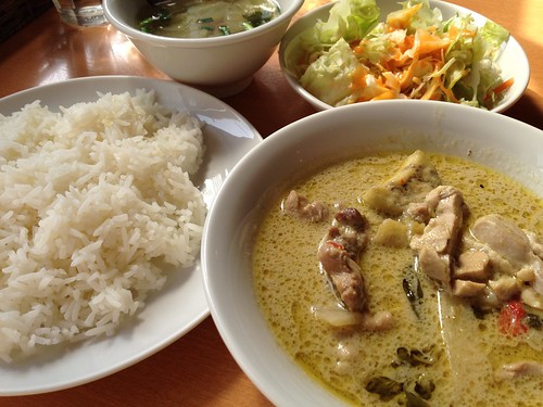 ランチのグリーンカレーセット850円@ソイ7 代々木八幡