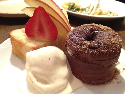 デザートの黒糖フォンダンショコラ@日本酒の新しい楽しみ方を学ぶ!ワークショップ