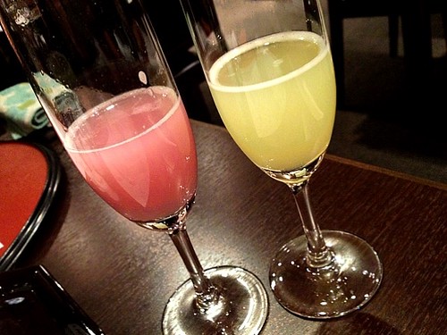 乾杯はすず音（一の蔵）にて。シャンパンぽく口当たりがいい！＠おとなのひな祭り