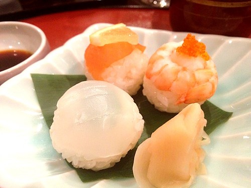 締めは手まり寿司＠おとなのひな祭り