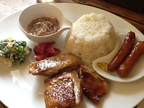 Aセットのランチは800円＠cafe Birdbath