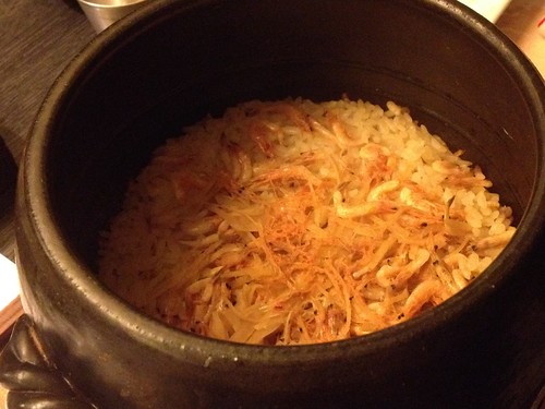 桜えびと新ショウガの炊き込みごはん@旬菜おぐら家