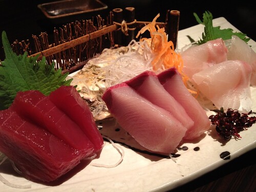 本日の鮮魚のお刺身３種盛@ごだいご 新宿武蔵野ビル店