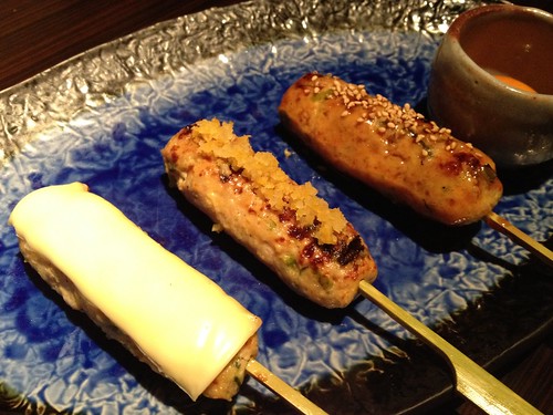 自家製つくね３種類＠ごだいご 新宿武蔵野ビル店