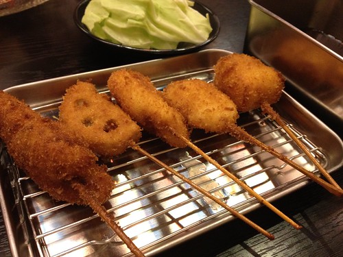 おまかせ串揚5本@ちゃんこ酒場 角力