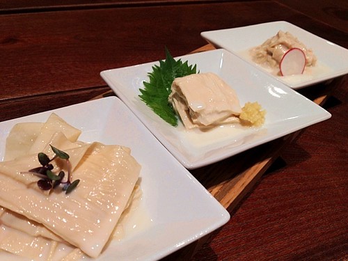 ゆば刺し３種盛り＠やまと 楽