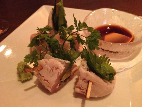 ささみとアボガドのピンチョス950円＠マンダリーノ