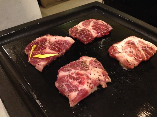 イベリコ豚のサムギョプサル＠TEJI TOKYO 西新宿店