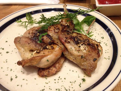 うずらのロースト＠ブラッスリーセント・ベルナルデュス