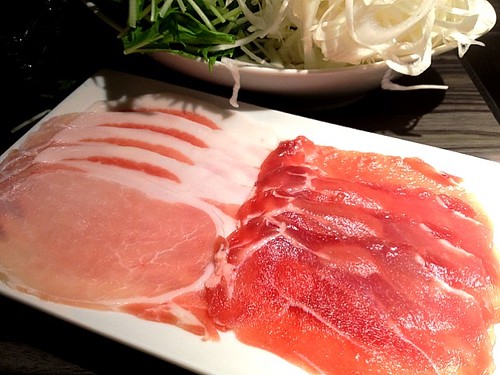 ワイン豚のしゃぶしゃぶその1@ENZAN 新宿店