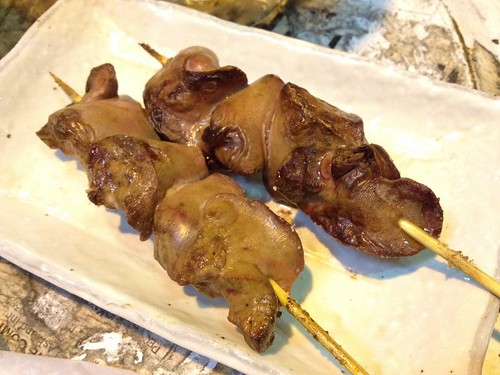 レバーは半生でうまい。＠とり処（新宿）