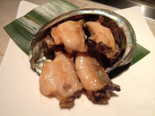 活鮑のステーキ＠木かげ