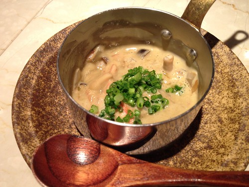 ズワイガニと茸の味噌和え＠木かげ