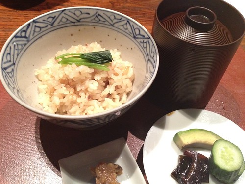 食事:秋刀魚御飯 湯葉赤だし@暗闇坂宮下 麻布十番