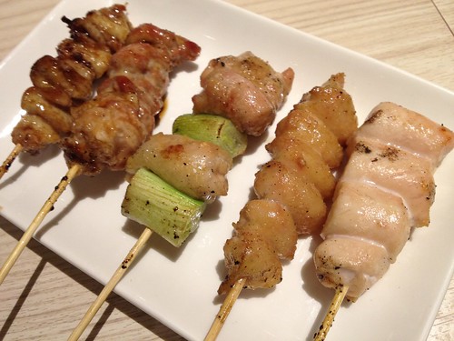 おまかせ串５本＠鶏や せぼん