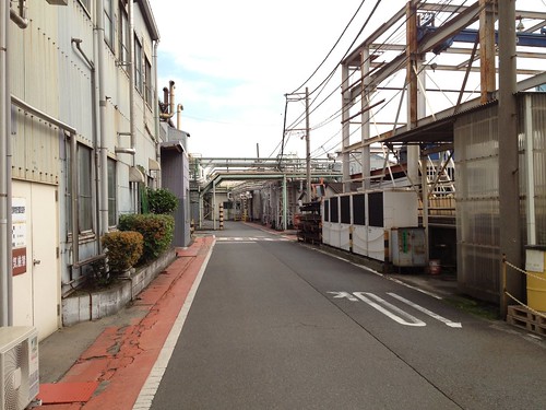 工場敷地内@東洋ガラス