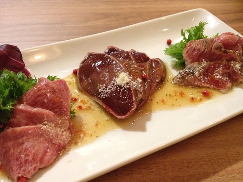 朝挽豚カルパッチョ３点盛り合わせ＠Samurai （サムライ）