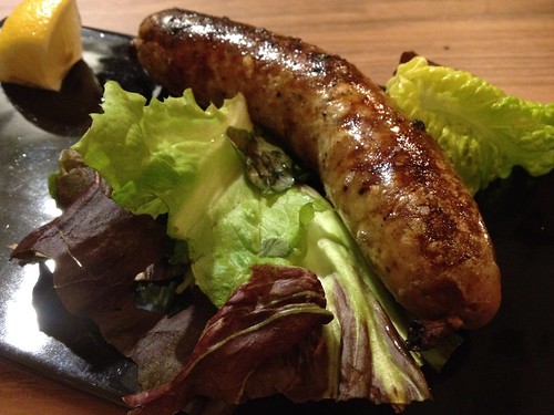 自家製極粗挽き生ソーセージ一本焼 150g＠Samurai （サムライ）