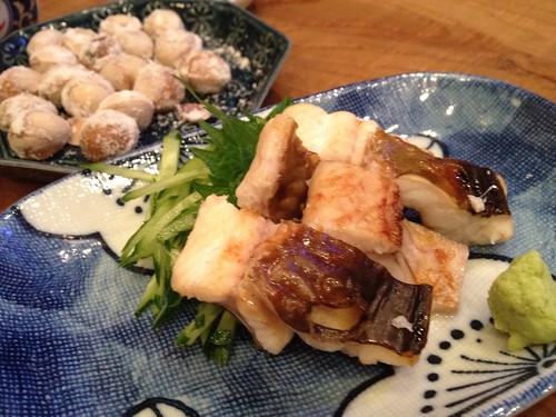 銀杏と穴子の白焼き＠立ち呑み地酒屋　常蔵