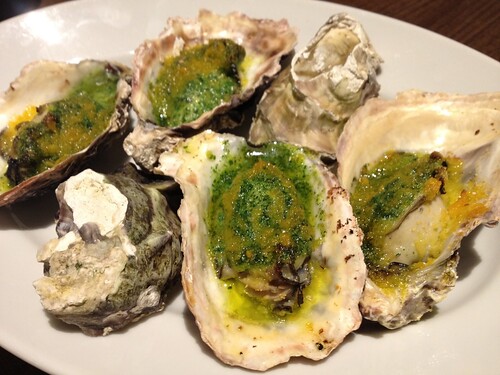 かきのガーリックバター焼き@かき小屋 新橋