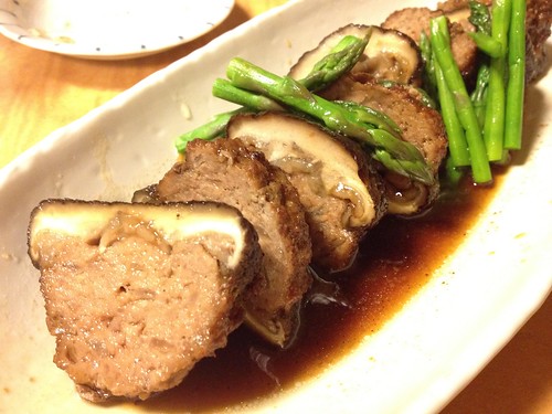 椎茸の肉詰め＠銀魚 （ぎんぎょ）