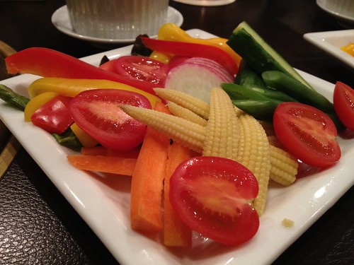 バーニャカウダー。唯一の野菜かも。＠格之進R