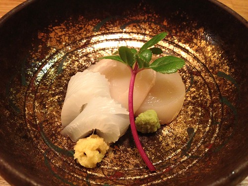 イカと帆立のお刺身＠堤