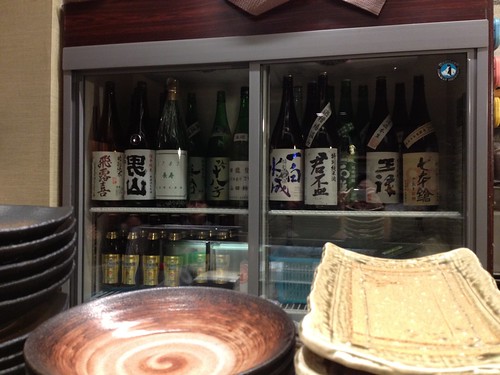 カウンター越しに見える日本酒飲み放題!@居酒屋純ちゃん