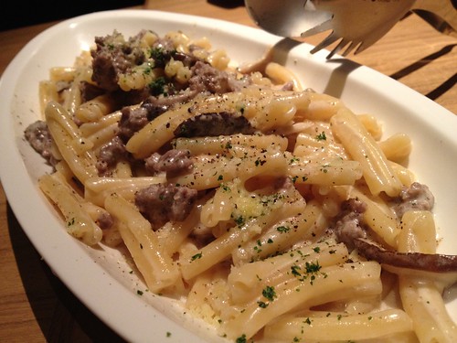 サルシッチャのパスタ@ダブリュー センガワ