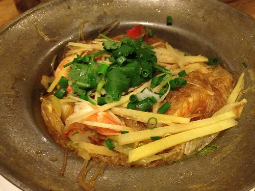 クンオップンセン(海老と春雨のタイハーブ蒸し)@ピーナッツ食堂