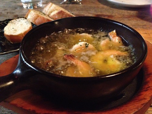 ぷりぷりシュリンプのアヒージョ＠恵比寿のパンダ