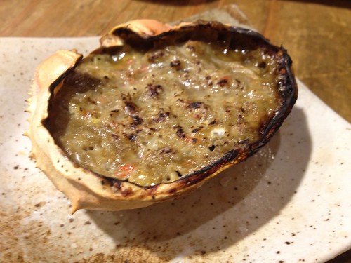 かに味噌甲羅焼き 599円@鰓呼吸 麻布十番商店街