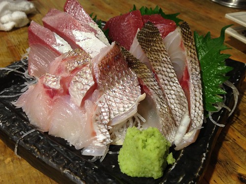 3点刺身盛り合わせ 999円@鰓呼吸 麻布十番商店街