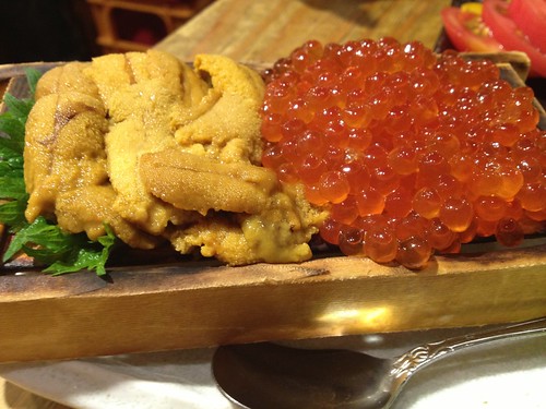 箱盛りウニイクラ 1480円@鰓呼吸 麻布十番商店街