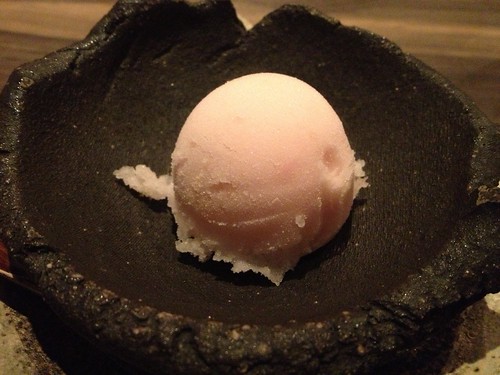 桃のジェラート＠料理屋壱