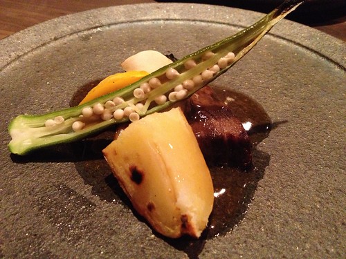 和牛ほほ肉オーブン焼きと夏野菜＠料理屋壱