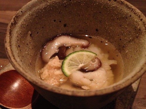 鱧のスープ卵入り＠料理屋壱