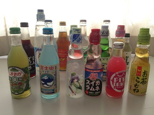 地サイダー＆ラムネたち。