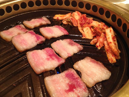 サムギョプサル焼いています＠TEJI TOKYO 渋谷店