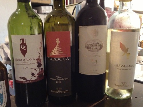 本日のワインたち＠ペル ラ ヴィータ