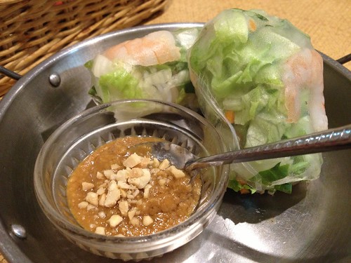 生春巻き　自家製ピーナッツみそだれ＠オーセンティック