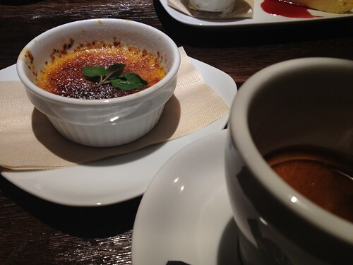 クリームブリュレとコーヒー＠トウキョウキュイジーヌ