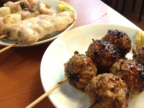 つくね、ささみ、ねぎま＠もつ千