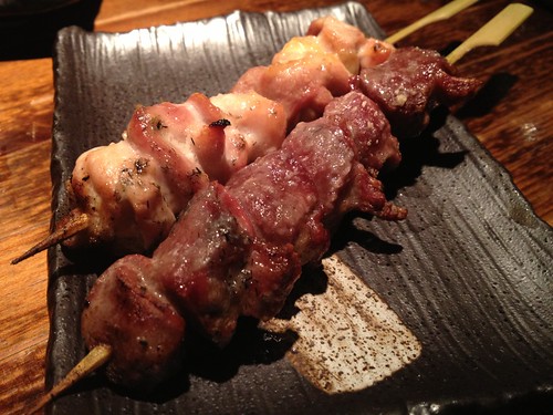 串盛り合わせ　砂肝、もも＠ちょいちょい