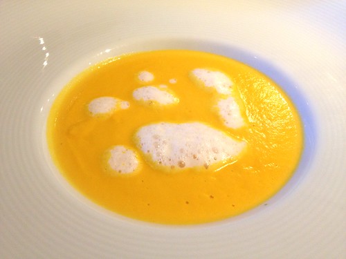 前菜のかぼちゃのスープ＠レストランユニック