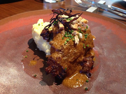 アンコウのムニエル ポレンタぞえ＠レストランユニック